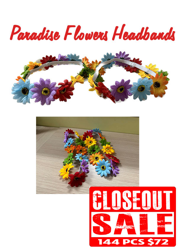 Paradise Flowers Headbands